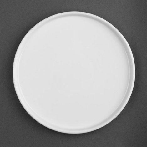 Lot de 4 assiettes rondes plates (Ø)268 mm blanches