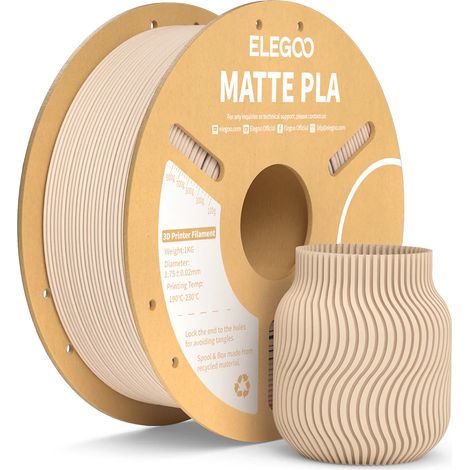 Elegoo PLA Filament, mattbeige, 1 kg (1/4)