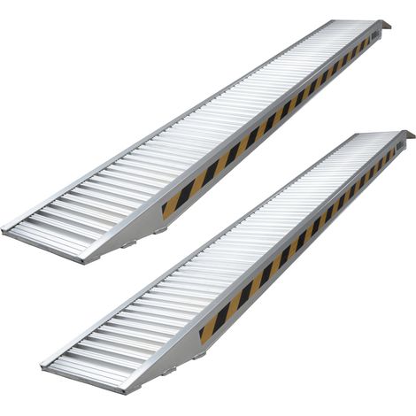 TRUTZHOLM 2 x Schwerlastrampen 265 cm 3300kg/Paar Alu 35 cm Breite geriffelt Rampen Verladerampen (1/5)