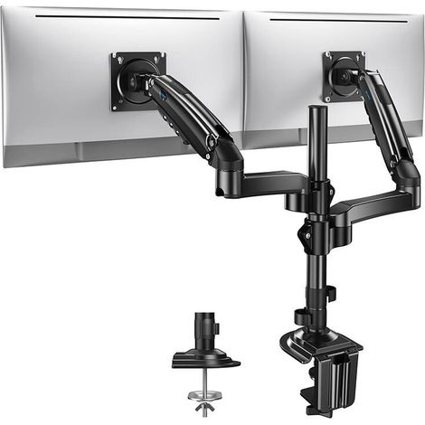 Supporto doppio per monitor Huanuo HNDS8 per monitor da 13 a 32 pollici (1/3)