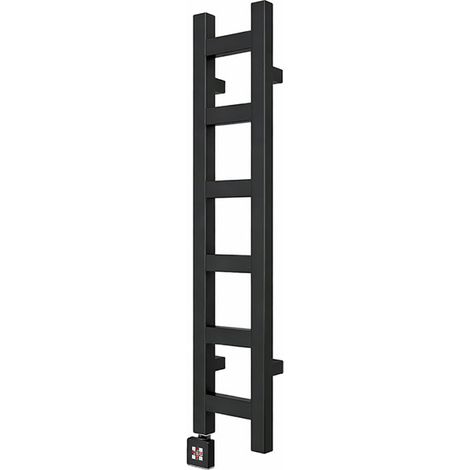 Sèche-serviette électrique noir - (HxL) 1280x200mm - 300 Watts - 300 Watt - EAS1280-200E1N (1/5)