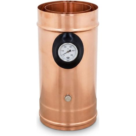 Maka Modulo Prelievo Fumi e Termometro Doppia Parete Aria Inox Rame Ø 350 mm (esterno 400) (1/5)
