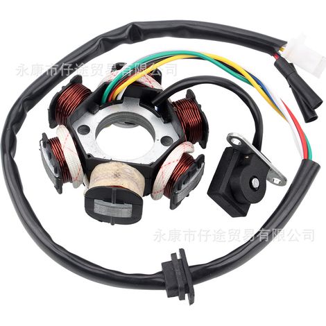 Pedicabs, scooters, and balance bikes: GY6 50CC/80CC coil six-pole magneto stator. (1/5)