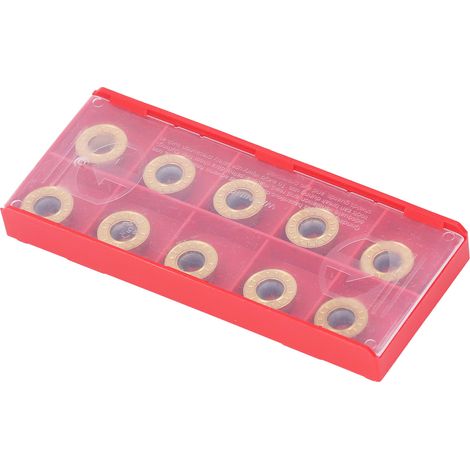 Lot de 10 plaquettes carbure RPMT1204 pour fraisage CNC usinage acier et inox indexables (1/5)