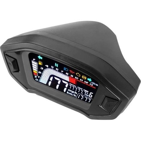 Motorrad-LCD-Kilometerzähler und Geschwindigkeitsmesser für 1-, 2- und 4-Zylinder-Motorräder mit wasserdichtem Display