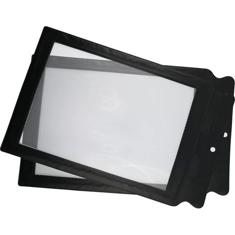 Lot de 2 loupes de lecture A4 Très légères et incassables Grossissement 300% Pour livres, journaux, cartes (1/4)