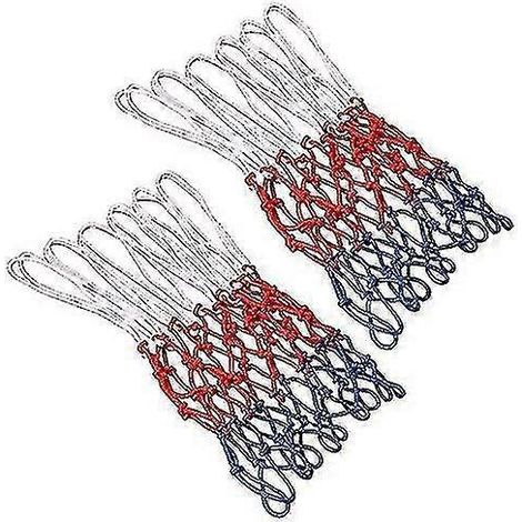 Lot de 2 filets de basket-ball professionnels, filets de rechange pour panier de basket-ball, filet pour panier de basket-ball (1/4)
