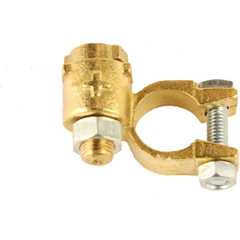 Oc-Pro – Cosse de batterie double serrage positive – Diamètre passage câble 9.5mm – Pour usage professionnel – Connexion sécurisée