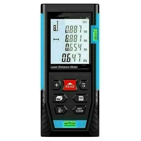 50m laser distance meter, laser measuring device, calculates distance, area, volume, Pythagorean theorem, stores 99 data points, mute function, IP54 protection rating (1/4)