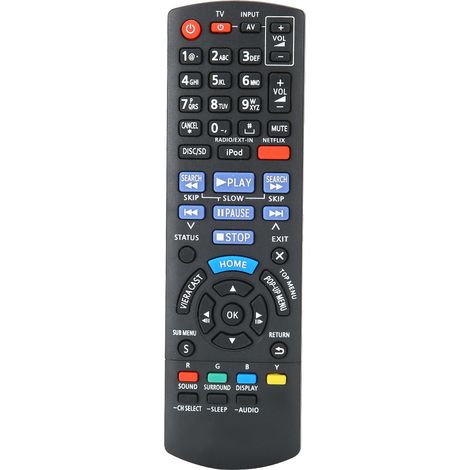Schwarze Universal-Ersatzfernbedienung für LCD-Fernseher, Videorecorder und DVD-Player – N2QAYB000629 (1/5)