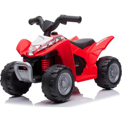 Quad Elettrico per Bambini Rosso Honda 7,2V con Luci LED Ricaricabile (1/4)