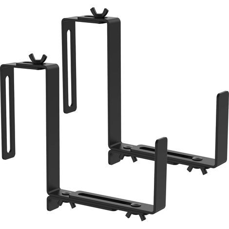 (2 pièces) 2 supports de jardinière réglables, robustes et réutilisables, pour jardinière de fenêtre. (1/5)