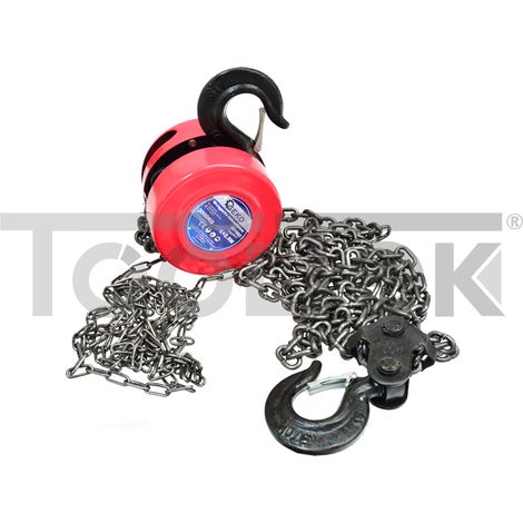 GEKO G01092 PARANCO A CATENA ARGANO SOLLEVATORE MANUALE 3ton 2,5m (1/5)