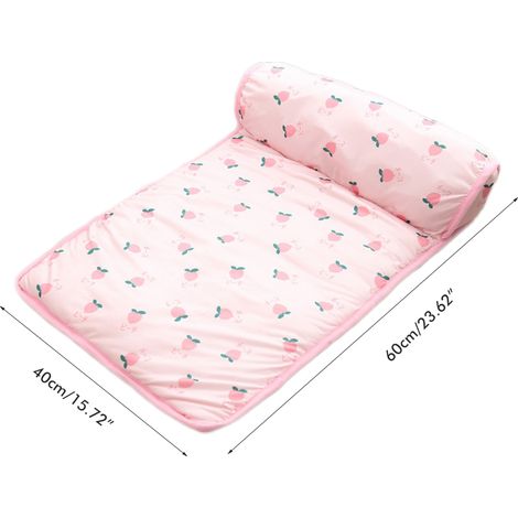 Alfombrilla refrescante para gatos, alfombrilla refrescante de 60x40 cm para perros con almohada, alfombrilla refrescante autoenfriadora para mascotas que se mantiene fresca por más tiempo.