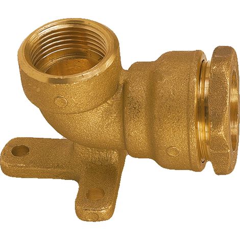 Coude applique laiton compression ACS Femelle 1" PE32