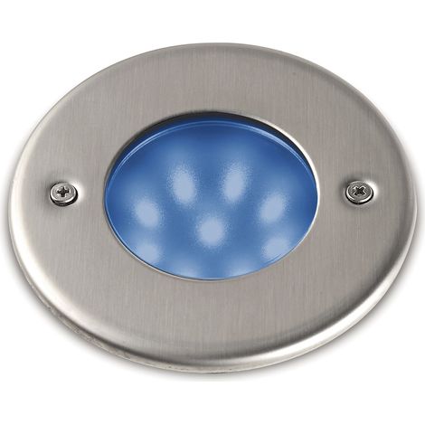 Encastrement mural / sol NAT-LED Round IP68 LED SMD Azul 1.50W CRI80 Acier inoxydable