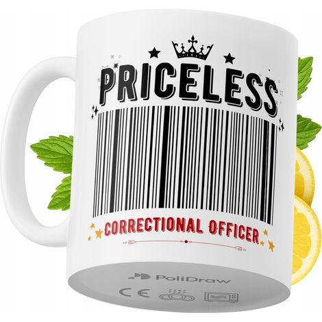 Taza para oficial de prisiones. Divertida taza de café o té con diseño gráfico y texto humorístico. Taza para cumpleaños, santos, días festivos. Taza premium para ocasiones especiales en casa, oficina (1/5)