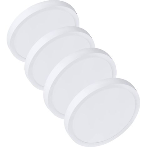 Plafoniera LED Soffitto 18W Rotonda 20cm Luce Naturale - Set da 4 Pezzi (1/5)
