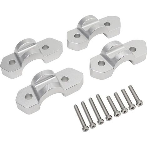 Handlebar risers for R1300GS motorcycle – Made of aluminum alloy – Raising bracket with improved ergonomics and greater comfort, no drilling required (1/5)