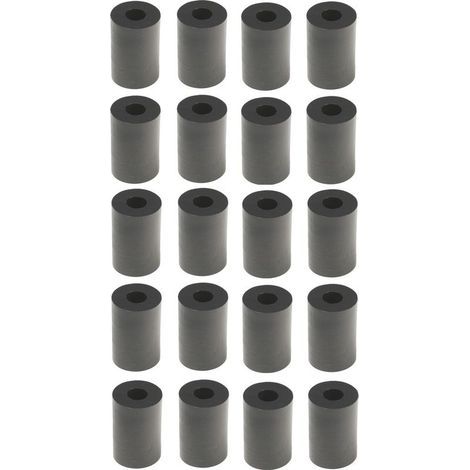 20x entretoise plastique M8 – Hauteur 30mm – Pour fixation haute qualité PE-HD – Usage professionnel (1/2)