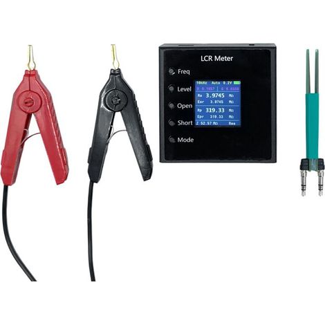 Probador -P1 100KLCR 1.54 pulgadas LCD Pinzas inteligentes Probador SMD Probador de resistencia ESR Capacitancia Inductancia Continuidad (1/2)