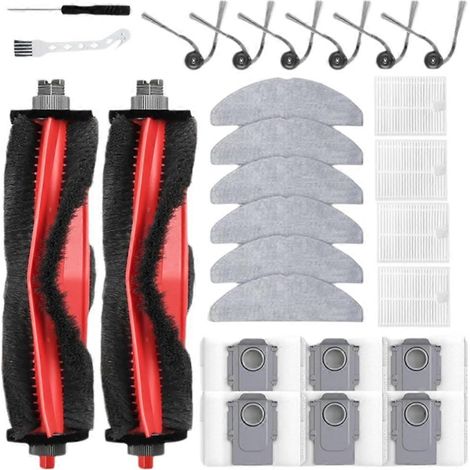 Lot de 26 pièces pour robot aspirateur M5 / M5+ / L5 / L5+ : brosse principale, filtre et sacs à poussière (1/5)