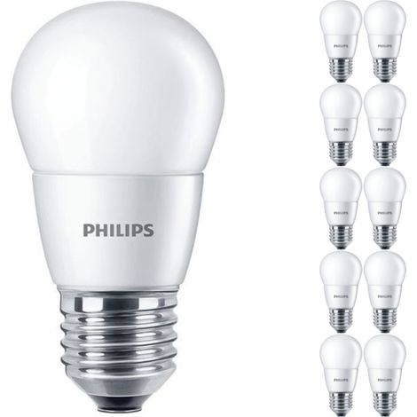 Lot 10x Philips Corepro LED Lustre E27 Boule Dépolie 7W 806lm -