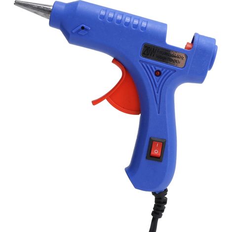 Mini pistolets à colle chaude avec bâtonnets, 20 W, pour loisirs créatifs (prise 110-240 V). (1/5)