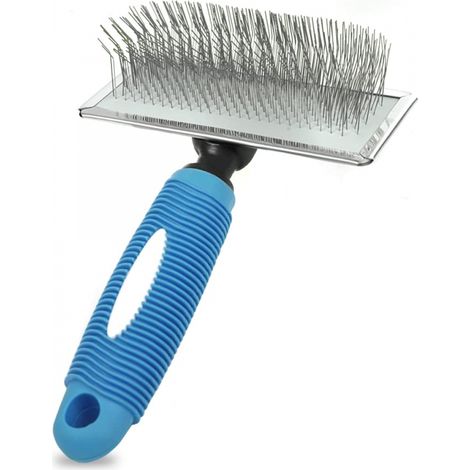 Brosse pour chien, brosse de toilettage pour animaux à poils longs et courts, élimine les poils morts, brosse de toilettage longue pour chiens-AquaForge (1/5)