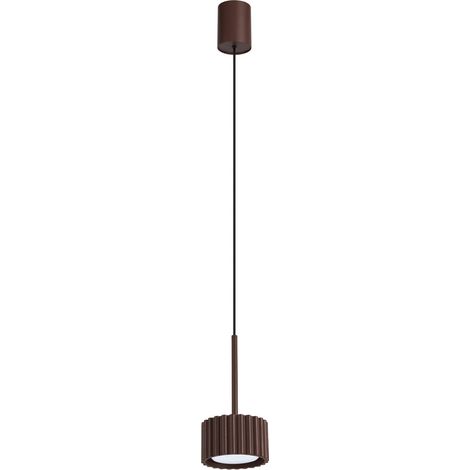Lámparas colgantes AURA marrón aluminio 1xGx53 10cm Sollux (1/2)