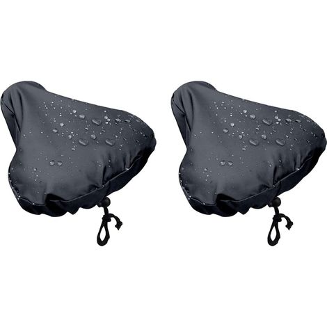2-Piece Waterproof Bicycle Saddle Covers, Portable, Universal, Waterproof, Rainproof, Dustproof, Fits Most Bicycle Saddles, Road Bike (1/5)