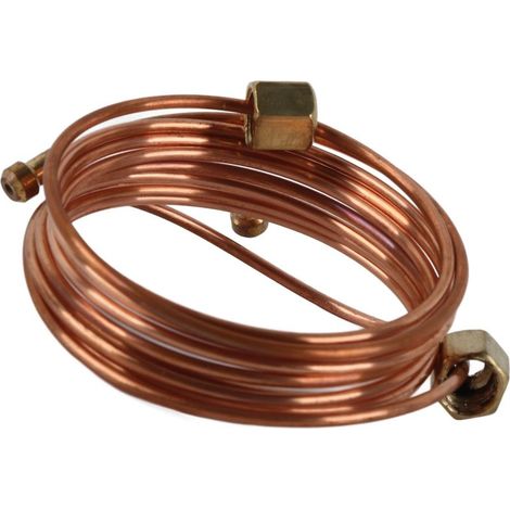 Kit de Tubes de Jauge de Pression D'huile Mécanique, Tuyau en Cuivre 1/8 Pouces X 72 Pouces avec Raccords, pour équipement de Tracteur de Camion Automobile. (1/5)
