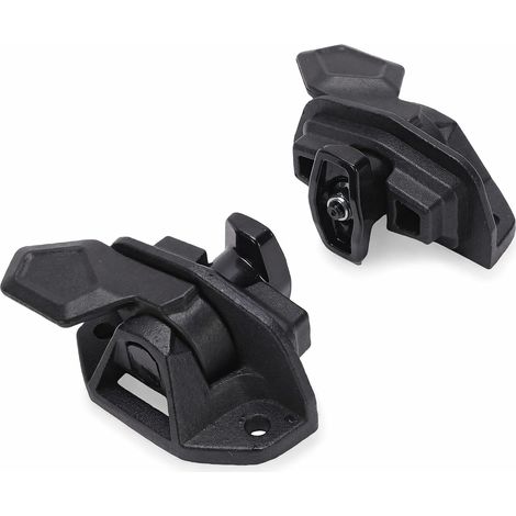 Kit de Loquet à Dégagement Rapide pour Porte-Skis pour Motoneiges Connexion Sécurisée Robuste pour Accessoires du Système Métal Noir pour Les Amateurs de Plein Air (1/5)