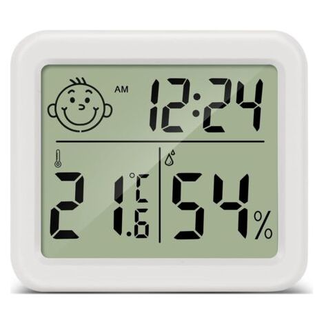 Termometre Maison LCD Thermomètre Hygromètre Interieur Numérique Température Humidité pour Salon entrepôt Chambre de bébé Vestiaire