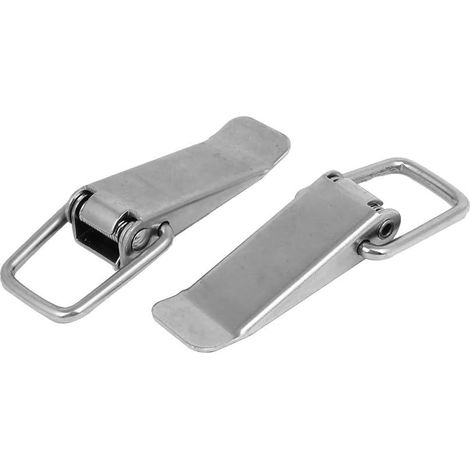 Loquets à bascule ressort en métal pour coffret, boîte ou coffre, 2 pièces (1/2)