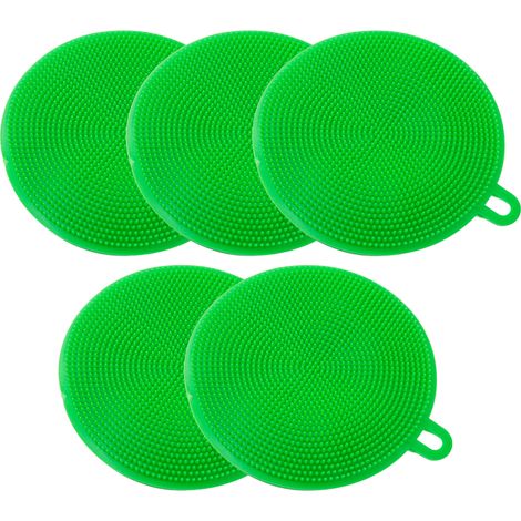 Éponge De Vaisselle En Silicone - Résistante À La Chaleur Jusqu'à 230 °C - Pour Lave-Vaisselle - Nettoyage En Profondeur Des Verres Et Tasses - Lot De 2 (1/5)