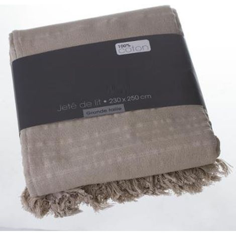Pegane – Couvre-lit en coton lin 230 x 250 cm – Facile à entretenir – Qualité exceptionnelle pour chambre à coucher