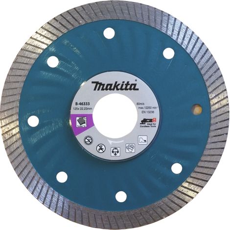 Makita Diamanttrennscheibe Wave 125mm Ø 125 mm 1,4 mm Schnittstärke Trocken Keramikfliesen B-46333 (1/2)