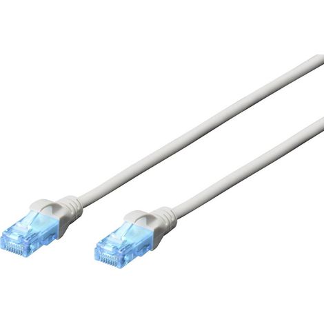 Digitus DK-1512-300 RJ45 Cavo di rete, cavo patch CAT 5e U/UTP 30.00 m Grigio 1 pz. (1/5)