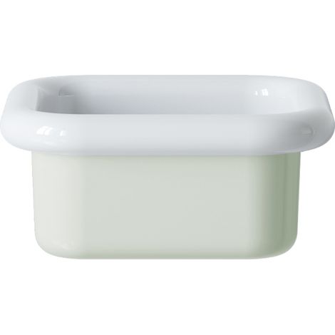 Lavabo retro de cerámica para colocar sobre encimera, 40 cm - True Colors Lite - Verde pastel