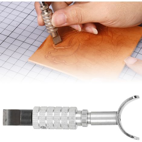 Outil de Sculpture sur Cuir Rotatif à Billes en Acier Tungstène - Tête en Acier M2 avec Roulement, DIY Artisanat Manuel (1/5)