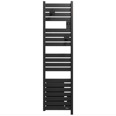 Sauter – Sèche-serviette électrique connecté 1500W – Chaleur enveloppante pour serviettes chaudes – Fonction Boost programmable – Design anthracite compact (1/4)
