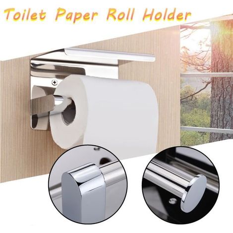 NEUFU Support Porte Papier Toilette Rouleau Mural Salle de Bain Acier inoxydable-Ywey (1/4)