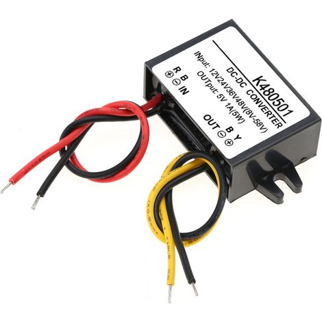 DC-DC 12V/24V/36V/48V à 5V 1A Buck Converter Module d'alimentation abaisseur