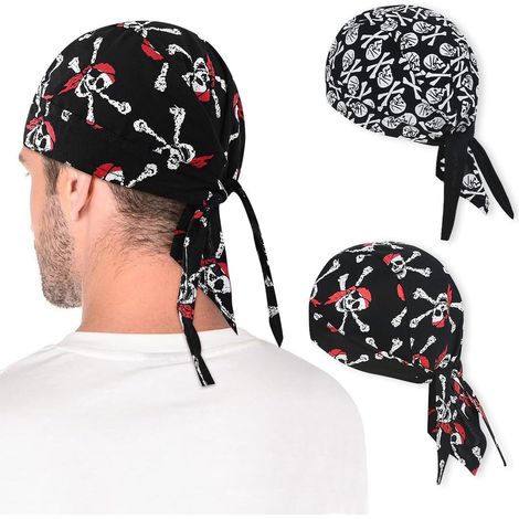 Conjunto de 2 pañuelos: gorra, pañuelos deportivos para ciclismo, gorro de verano para hombre, pañuelo para bicicleta, elegante y transpirable para correr, hacer senderismo o andar en bicicleta. (1/5)