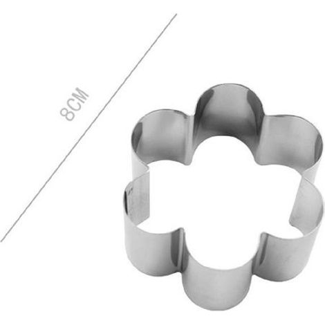 Kaela - Set 6 Pz Forme Per Dolci Biscotti A Fiore Stampini Decorazione Torte 8 Cm 98928 -