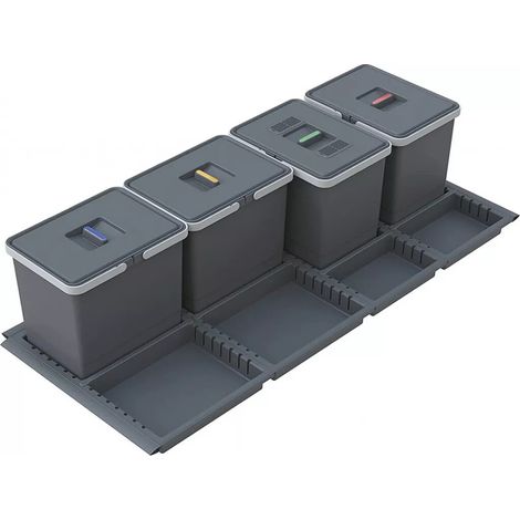 POUBELLE METRO 4X15 L P/TIROIR POUR CAISSON DE 1200 MM