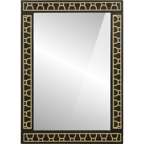 Maison Exclusive - Badspiegel 50x70x2,5 cm Massivholz Mango und G (1/5)