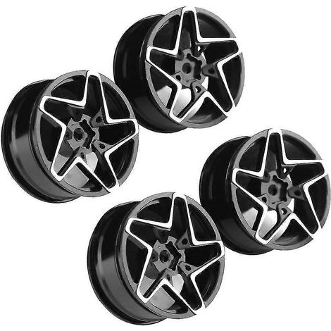 4 jantes de 52 mm en alliage d'aluminium pour voiture de drift sur route 1/10 (1,9 pouce). (1/5)