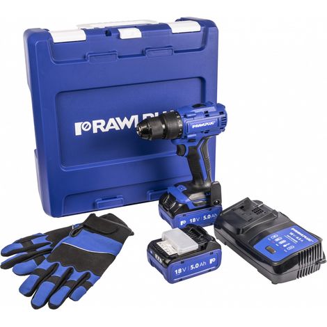 Perceuse RawlPlug R-PDD18-70-XL2 18 V 2x5 0 Ah accu.